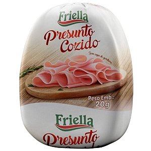 Presunto Cozido Oval Resfriado Friella 3,5Kg / Forn. Classe D - Caixa 13,2 Kg
