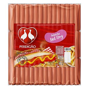 Salsicha Hot Dog Congelado Perdigão 5 kg / Forn. Classe D - Caixa 15 Kg