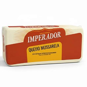 Queijo Mussarela Resfriado Imperador 4 kg / Forn. Classe D - Caixa 24 Kg