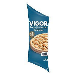 Requeijão Resfriado Vigor 1,5kg / Forn. Classe D - Caixa 5 unidades