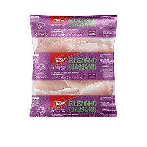 Filezinho Sassami de Frango Pacote Congelado Tuchê / Fon. Classe D - Caixa 18 Kg