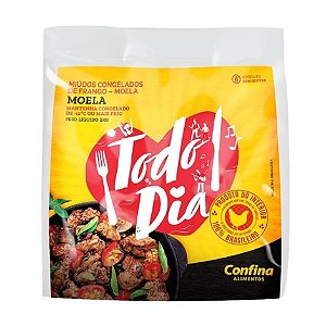 Moela de Frango Congelada Confina Alimentos 1kg / Forn. Classe D - Caixa 18 Kg