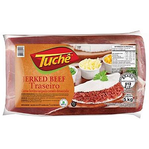 Charque Traseiro Bovino Tuchê 5Kg / Forn. Classe D - Caixa 10 kg