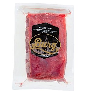 Bife do Vazio Bovino Congelado Burg 2kg / Forn. Classe D - Caixa 12 Kg