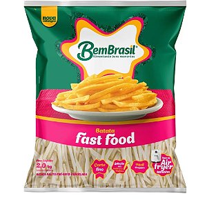 Batata 7Mm Congelado Fast Food Bem Brasil 2kg / Forn. Classe D - Caixa 14 Kg