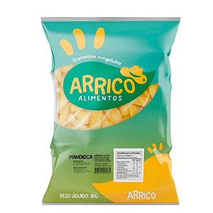 Mandioca Tolete Congelado Iqf Arrico 1kg / Forn. Classe D - Caixa 12 Kg