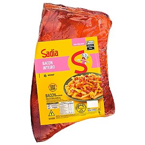 Bacon Manta Sadia Peça 4Kg / Forn. Classe V - Caixa 12 Kg