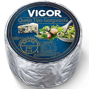 Queijo Gorgonzola Resfriado Vigor 3,5kg / Forn. Classe D - Caixa 7 Kg