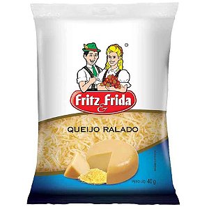 Queijo Ralado Fritz & Frida 40g / Forn. Classe D - Caixa 25 unidade