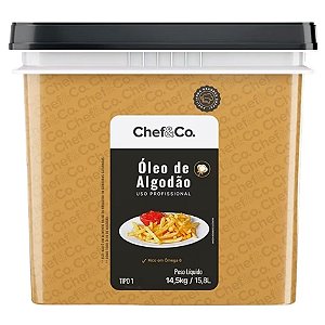 Óleo Algodão Chef&Co 14,5kg / Forn. Classe D - Caixa 1 unidade