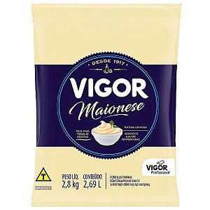 Maionese Bag Vigor 2,8kg / Forn. Classe D - Caixa 5 unidades