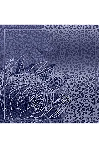 Lenço Majestosa Print future dusk em cetim de poliéster | 70x70cm