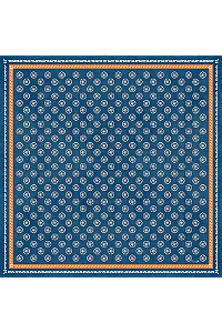 Lenço Gravataria rodas em cetim de poliéster | 50x50cm