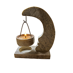 Castiçal Rechô em Pedra Sabão