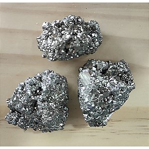 Kit com 3 Mini Piritas - Pedra da Prosperidade e do Sucesso