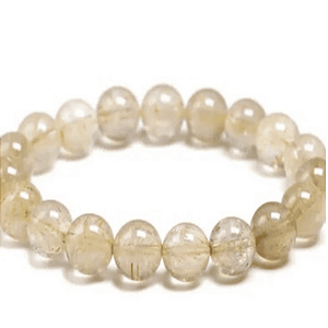 Pulseira Quartzo Rutilado 8mm - Energia e Proteção