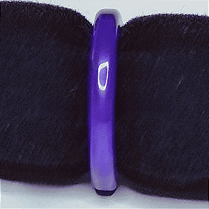 Aliança Pedra Ágata Roxa | Pedra de Boa Sorte