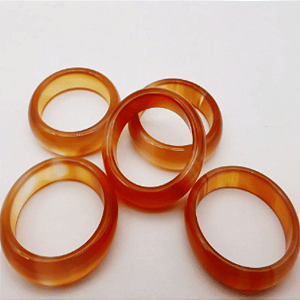 Aliança de Ágata Cornalina - A Pedra De Equilíbrio