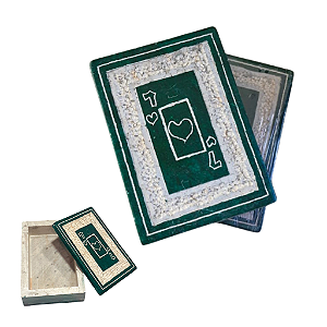 Porta Baralho em Pedra-Sabão Artesanal