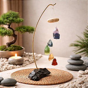 Móbile de Mesa Pedras dos 7 Chakras | Esoterismo