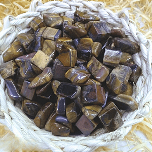 Olho de Tigre Bruta e Rolada- Contra Inveja | Pedras