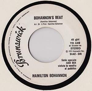Hamilton Bohannon, Donato Ciletti - Bohannon's Beat  / Sei Tu
