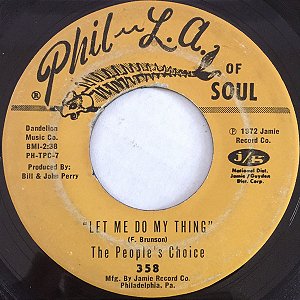 People's Choice - Let Me Do My Thing / On A Cloudy Day