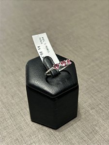 ANEL TRÊS PEDRAS ROSAS