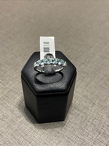 ANEL MEIA ALIANÇA AZUL