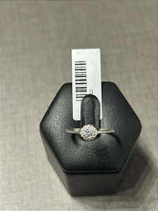 ANEL SOLITARIO PEDRA REDONDA