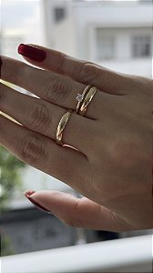Alianças Tradicional Ouro 18k 3mm semi anatômico