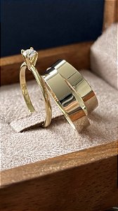 Aliança Reta Tradicional Semi Anatômica 4mm