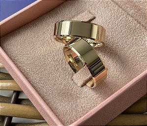 Aliança Nápoles Ouro 18k 6,5 mm Elovy