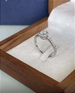 Anel Solitário Alpha ll OURO 18 k maciço