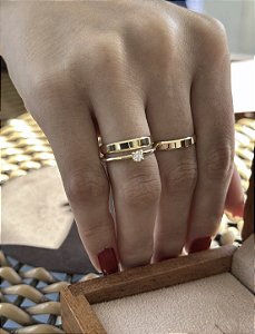 Par em ouro 18 k Nápoles 3 mm