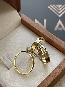 Aliança Mônaco 18 k 4mm