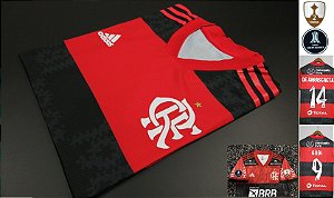 Camisa Flamengo LIBERTADORES 2021 (Uniforme 1) - Modelo Jogador (com patrocínios)