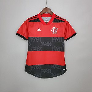 Camisa Flamengo 2021  (Home-Uniforme 1)  - Feminina