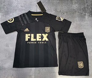 Conjunto Infantil (Camisa + Shorts) Los Angeles FC 2021-22 (Home-Uniforme 1)