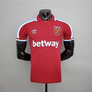 Camisa West Ham 2021-22 (Home - Uniforme 1) - Modelo Jogador