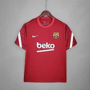 Camisa Barcelona 2021-22 (treino - vermelho)