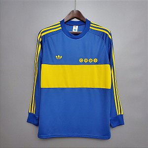 Camisa Boca Juniors 1981-1982 (Home-Uniforme 1) - Manga Longa
