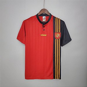 Camisa Espanha 1996  (Home-Uniforme 1) - Eurocopa