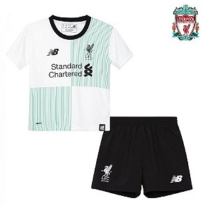 Conjunto Infantil  (Camisa + Shorts) Liverpool 2017-18 (Away-Uniforme 2)