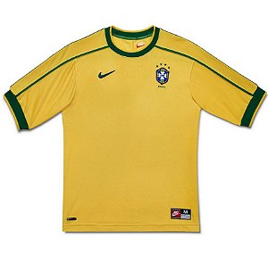 Camisa  Brasil Copa do Mundo 1998  (Home- uniforme 1)