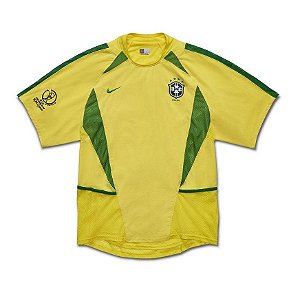Camisa  Brasil Copa do Mundo 2002  (Home- uniforme 1)