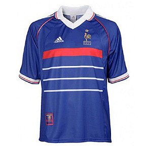 Camisa  França Copa do Mundo 1998  (Home- uniforme 1)