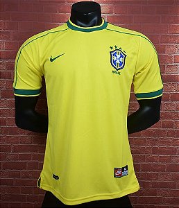 Camisa  Brasil Copa do Mundo 1998 (Home-Uniforme 1)