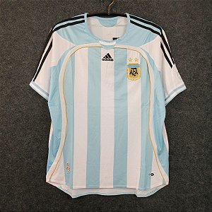 Camisa Argentina 2006 Copa do Mundo  (Home-Uniforme 1) 