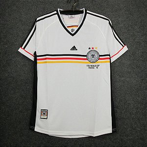 Camisa Alemanha 1998 Copa do Mundo (Home-Uniforme 1) 